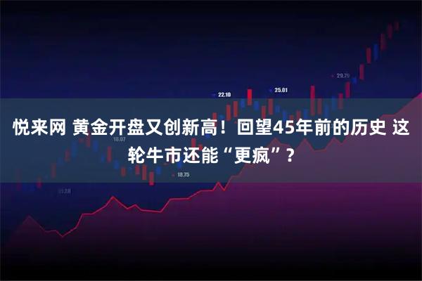 悦来网 黄金开盘又创新高!回望45年前的历史 这轮牛市还能“更疯”?